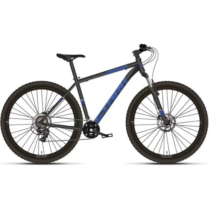 Велосипед STARK HUNTER 29.2 D, рама 20", (2021) черный/голубой 4630088463983 Велосипед STARK HUNTER 29.2 D, рама 20", (2021) черный/голубой 4630088463983
