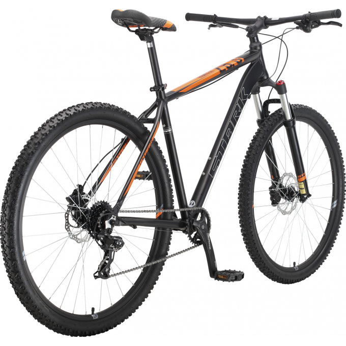 Велосипед STARK HUNTER 29.3 HD, рама 22", (2022) чёрный/оранжевый 4670094404044 Велосипед STARK HUNTER 29.3 HD, рама 22", (2022) чёрный/оранжевый 4670094404044