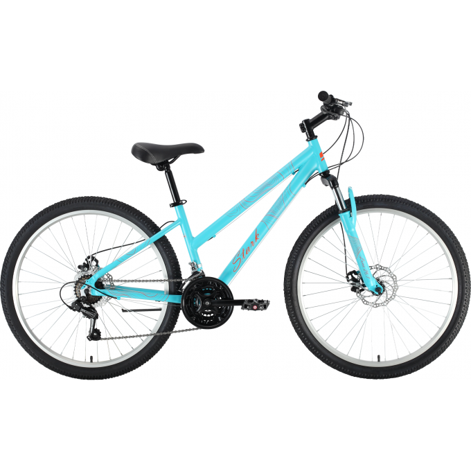 Велосипед STARK LUNA 26.1 D, рама 16", (2022) голубой/оранжевый 4670094404358 Велосипед STARK LUNA 26.1 D, рама 16", (2022) голубой/оранжевый 4670094404358