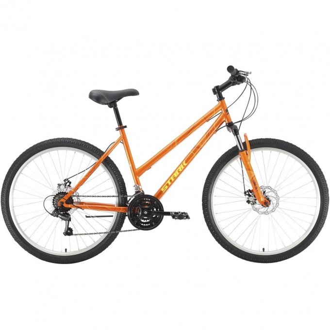 Велосипед STARK LUNA 26.1 D STEEL, рама 16", (2022) оранжевый/желтый 4670094404419 Велосипед STARK LUNA 26.1 D STEEL, рама 16", (2022) оранжевый/желтый 4670094404419