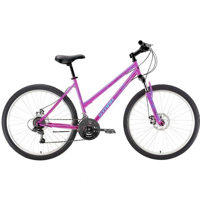 Велосипед STARK LUNA 26.1 D STEEL, рама 18", (2022) фиолетовый/голубой 4670094410335 Велосипед STARK LUNA 26.1 D STEEL, рама 18", (2022) фиолетовый/голубой 4670094410335