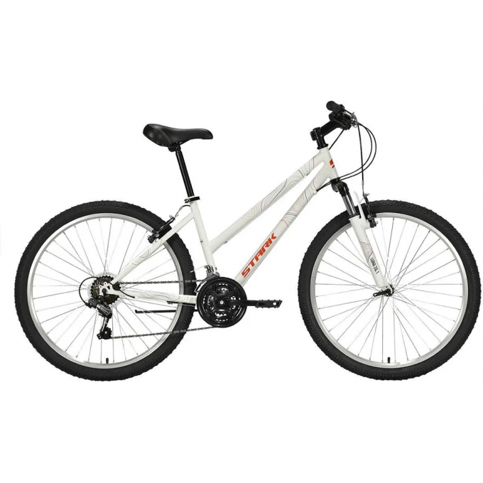 Велосипед STARK LUNA 26.1 V STEEL, рама 16", (2022) белый/красный 4670094404556 Велосипед STARK LUNA 26.1 V STEEL, рама 16", (2022) белый/красный 4670094404556