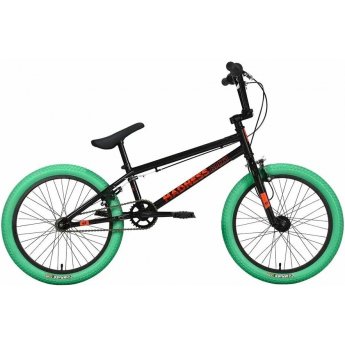 Велосипед STARK MADNESS BMX 1 (2022) черный/красный/зеленый Велосипед STARK MADNESS BMX 1 (2022) черный/красный/зеленый