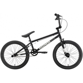 Велосипед STARK MADNESS BMX 1 (2022) серебристый/черный/коричневый Велосипед STARK MADNESS BMX 1 (2022) серебристый/черный/коричневый