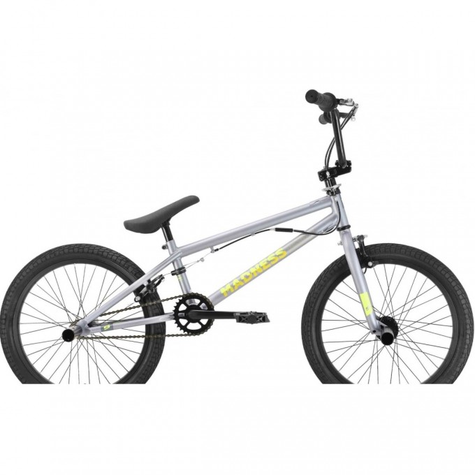 Велосипед STARK MADNESS BMX 2 (2022) серый/желтый 4670094404907 Велосипед STARK MADNESS BMX 2 (2022) серый/желтый 4670094404907