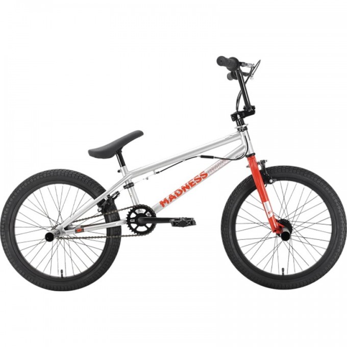 Велосипед STARK MADNESS BMX 2 (2022) серый/оранжевый 4670094404921 Велосипед STARK MADNESS BMX 2 (2022) серый/оранжевый 4670094404921