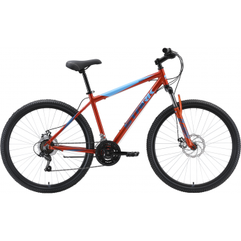 Велосипед STARK OUTPOST 27.1 D, рама 18", (2023) оранжевый/голубой/синий Велосипед STARK OUTPOST 27.1 D, рама 18", (2023) оранжевый/голубой/синий