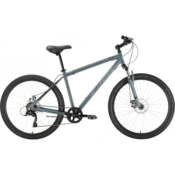 Велосипед STARK RESPECT 26.1 D MICROSHIFT, рама 18", (2022) серый/черный 4670094405638 Велосипед STARK RESPECT 26.1 D MICROSHIFT, рама 18", (2022) серый/черный 4670094405638