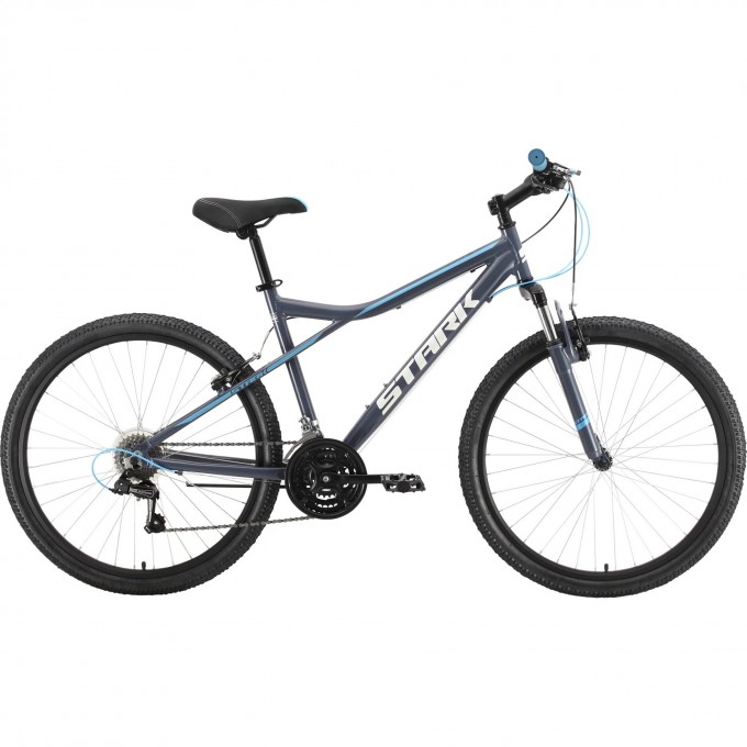 Велосипед STARK SLASH 26.1 V, рама 16", (2022) серый/голубой 4670094406062 Велосипед STARK SLASH 26.1 V, рама 16", (2022) серый/голубой 4670094406062
