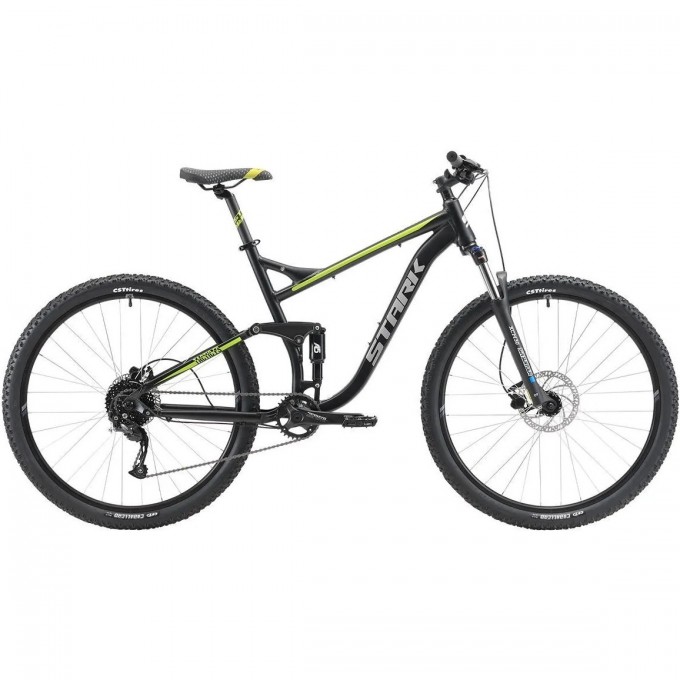 Велосипед STARK TACTIC FS 29.5 HD, рама 20", (2022) черный/зеленый 4670094406215 Велосипед STARK TACTIC FS 29.5 HD, рама 20", (2022) черный/зеленый 4670094406215