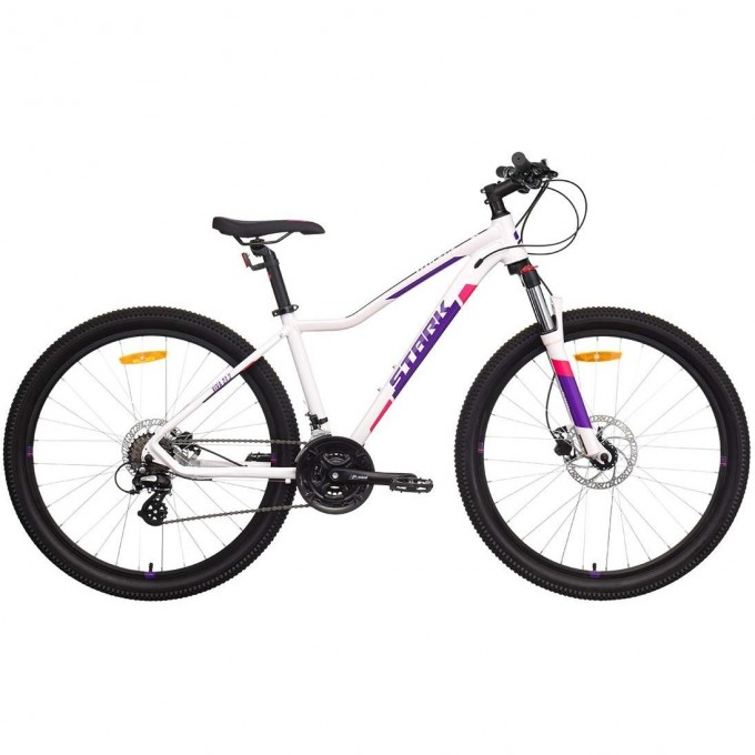 Велосипед STARK VIVA 27.2 HD, рама 14,5" (2021) белый/фиолетовый 4670094402842 Велосипед STARK VIVA 27.2 HD, рама 14,5" (2021) белый/фиолетовый 4670094402842