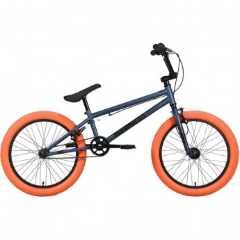 Велосипед STARK'22 MADNESS BMX 1 темно-синий/черный/мандариновый Велосипед STARK'22 MADNESS BMX 1 темно-синий/черный/мандариновый
