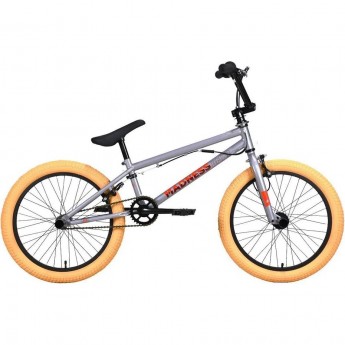 Велосипед STARK'22 MADNESS BMX 2 серый/красный/черный Велосипед STARK'22 MADNESS BMX 2 серый/красный/черный