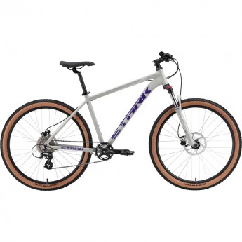 Велосипед STARK'24 HUNTER 27.3 HD серый/фиолетовый 20" Велосипед STARK'24 HUNTER 27.3 HD серый/фиолетовый 20"