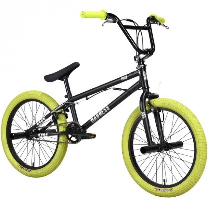 Велосипед STARK'24 MADNESS BMX 2 черный матовый/серебристый/хаки 4670094417945 Велосипед STARK'24 MADNESS BMX 2 черный матовый/серебристый/хаки 4670094417945
