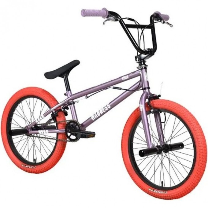 Велосипед STARK'24 MADNESS BMX 2 фиолетово-серый/перламутр/красный 4670094417907 Велосипед STARK'24 MADNESS BMX 2 фиолетово-серый/перламутр/красный 4670094417907