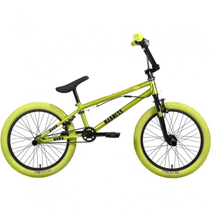 Велосипед STARK'24 MADNESS BMX 3 зеленый металлик/черный, зеленый/хаки 4670094418034 Велосипед STARK'24 MADNESS BMX 3 зеленый металлик/черный, зеленый/хаки 4670094418034