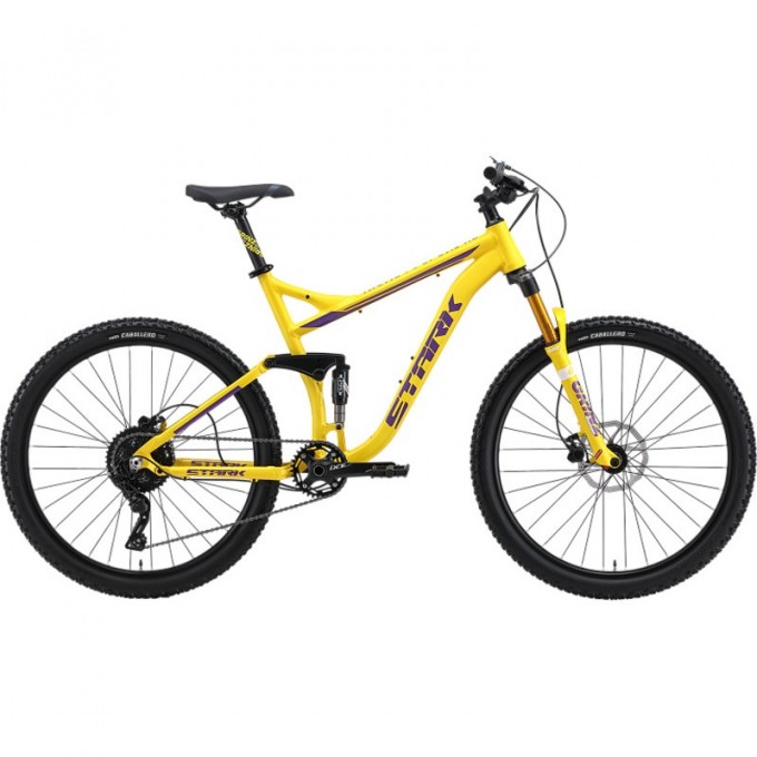Велосипед STARK'24 TACTIC FS LT 27.5 HD желтый матовый/фиолетовый 20" 4670094418683 Велосипед STARK'24 TACTIC FS LT 27.5 HD желтый матовый/фиолетовый 20" 4670094418683
