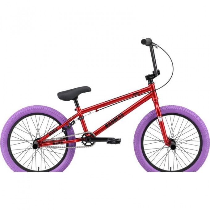 Велосипед STARK'25 MADNESS BMX 5 Cr-Mo красный/черный/фиолетовый 4670094422901 Велосипед STARK'25 MADNESS BMX 5 Cr-Mo красный/черный/фиолетовый 4670094422901
